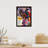 Poster Publicité vintage japonaise Rose savon (Cuisine)