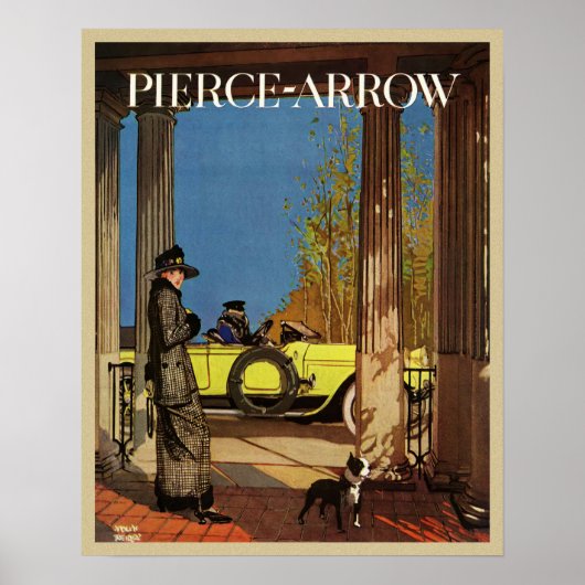 Poster Publicité vintage Pierce-Arrow 1919 (Devant)