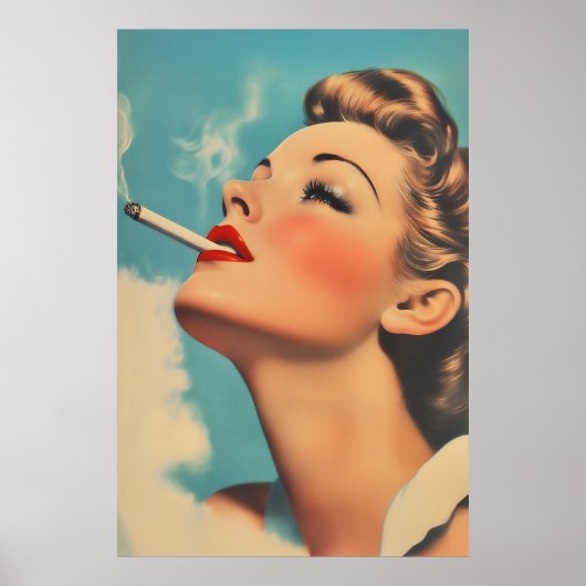 Poster Publicité vintage pour le glamour (Devant)