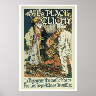 Poster Publicité vintage pour l'entreprise d'importation