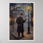 Poster Publicité Vintage Sherlock Holmes (Devant)