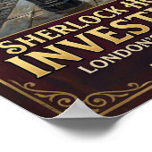 Poster Publicité Vintage Sherlock Holmes (Coin)