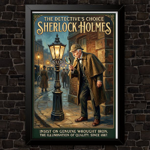 Poster Publicité Vintage Sherlock Holmes