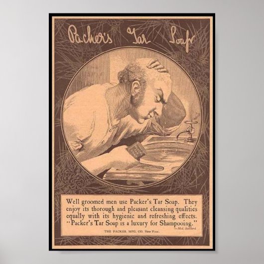 Poster Publicité vintage sur le savon (Devant)
