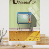 Poster Publicité Vintage Television Co. (Cuisine)