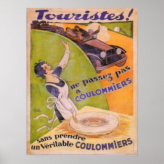 Poster Publicité Vintage Tourist