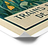 Poster Publicité Vintage voyage Antibes France (Coin)