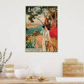 Poster Publicité Vintage voyage Antibes France (Cuisine)