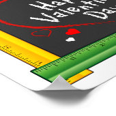 Poster Publiez vos voeux de Saint-Valentin pour l'enseign (Coin)