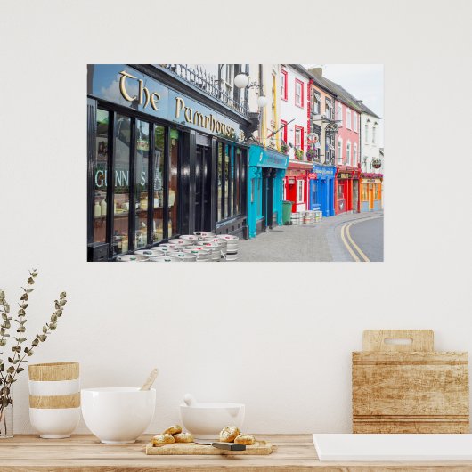Poster pubs irlandais et devantures de restaurants (Cuisine)