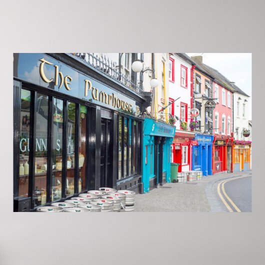 Poster pubs irlandais et devantures de restaurants (Devant)
