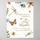 Poster Puces d'amour bohème insectes libellule shower de (Devant)