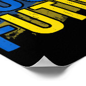 Poster Puck Foutine Mème Je Suis Aux Côtés De L'Ukraine A (Coin)