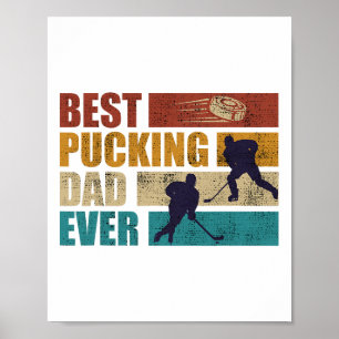 Poster Pucking Papa Jamais Hockey Papa
