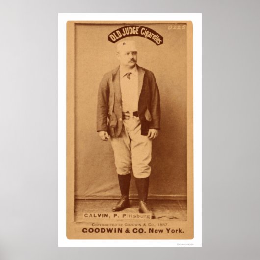 Poster Pud Galvin Baseball Card 1887 (Devant)