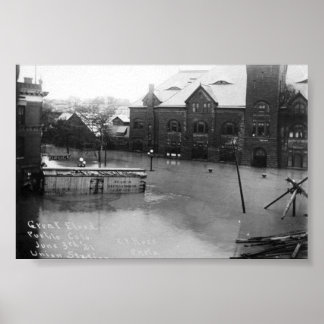 Poster pueblo, inondation du colorado
