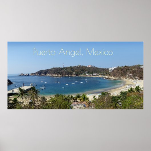 Poster Puerto Angel, Mexique (Devant)
