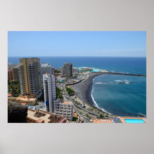 Poster Puerto de la Cruz, Tenerife, Espagne (Devant)