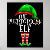 Poster Puerto Rican Elf Family Matching Group Christmas G (Devant)