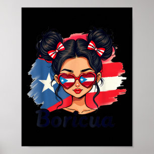 Poster Puerto Rico Patrimoine Hispanique Chignon Désordon