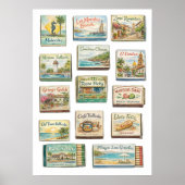 Poster Puerto Vallarta Matchbook Collection Art Print (Devant)