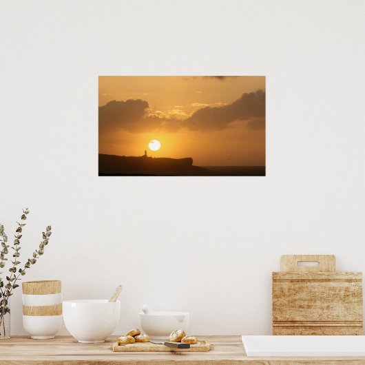 Poster Puesta de Sol en Santander (Cuisine)