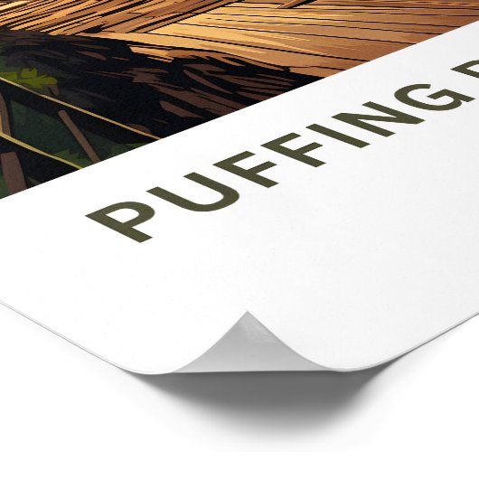 Poster Puff Billy Railway Melbourne Imprimer (Coin)