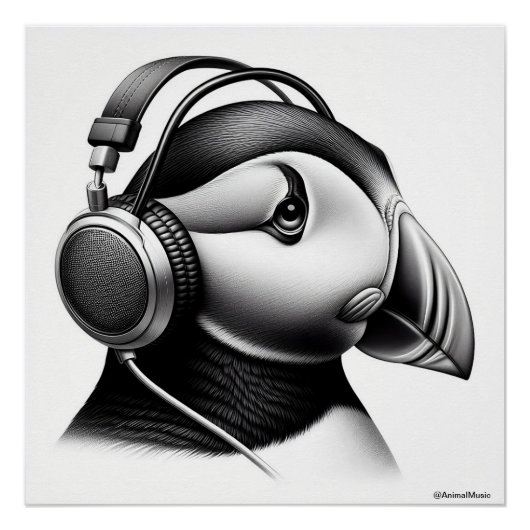 Poster Puffin (Devant)