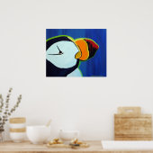 Poster Puffin à cornes (Cuisine)