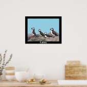 Poster Puffins de l'Atlantique (Cuisine)