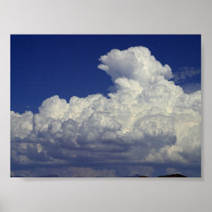 Poster Puffy white Clouds, Sky, Landscapes, photography,