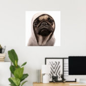 Poster Pug (Bureau à domicile)