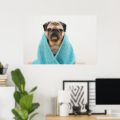 Poster Pug (Bureau à domicile)
