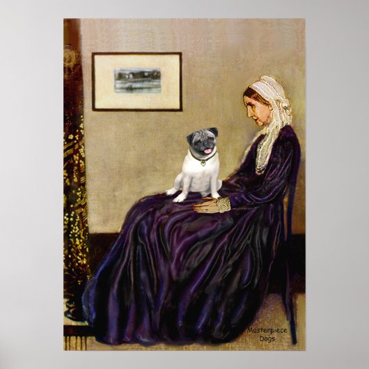 Poster Pug 18 (faon) - La mère de Whistler (Devant)