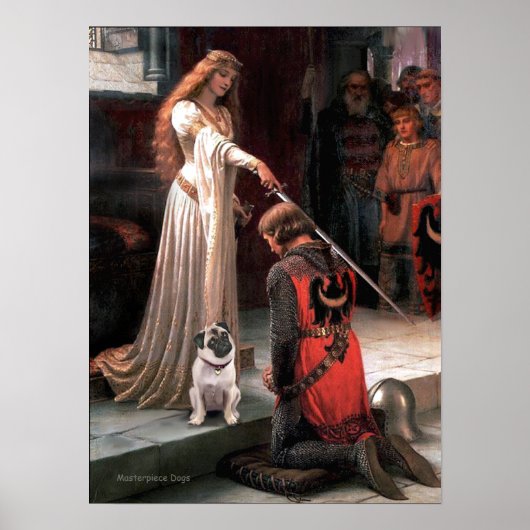 Poster Pug 5 (faon) - L'Accolade (Devant)