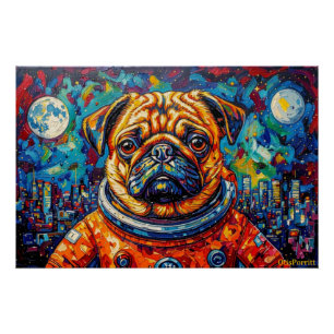 POSTER PUG ASTRONAUTE-REVIENT À LA MAISON 20