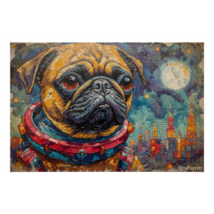 POSTER PUG ASTRONAUTE-REVIENT À LA MAISON 4