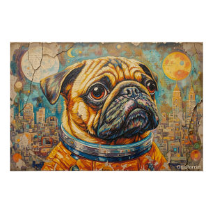 POSTER PUG ASTRONAUTE-REVIENT À LA MAISON 9