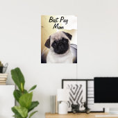 Poster Pug Best Mom (Bureau à domicile)