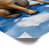 Poster Pug Christmas Lighthouse Holiday (Coin)