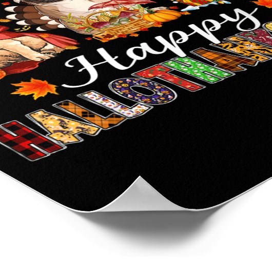 Poster Pug Halloween Thanksgiving Christmas Happy Halloth (Coin)