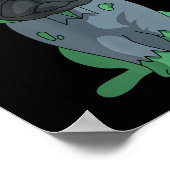 Poster Pug zombie (Coin)