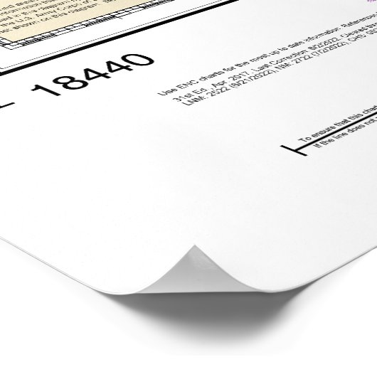 Poster Puget Sound Graphique nautique 18440 (Coin)