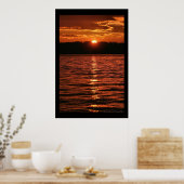 Poster Puget Sound Sunset (Cuisine)