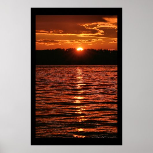 Poster Puget Sound Sunset (Devant)