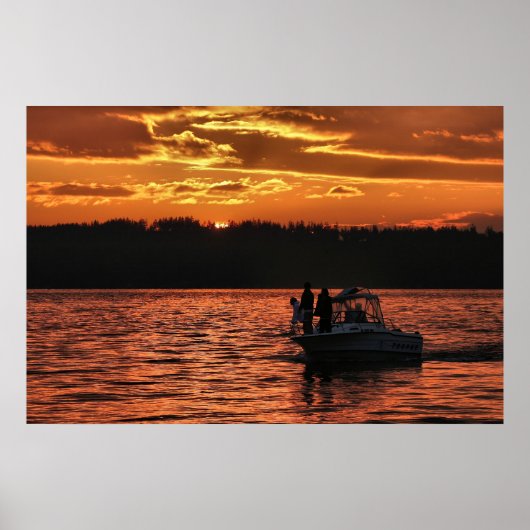 Poster Puget Sound Sunset (Devant)