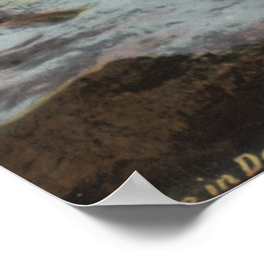 Poster Puget Sound, WA - Grotte dans la tromperie (Coin)