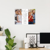 Poster Puis Et Maintenant 2 Photo 15e Anniversaire Affich (Bureau à domicile)