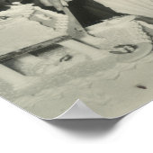 Poster Puis Et Maintenant 2 Photo 50e Anniversaire Affich (Coin)