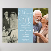 Poster Puis Et Maintenant 2 Photo 60e Anniversaire Affich (Devant)